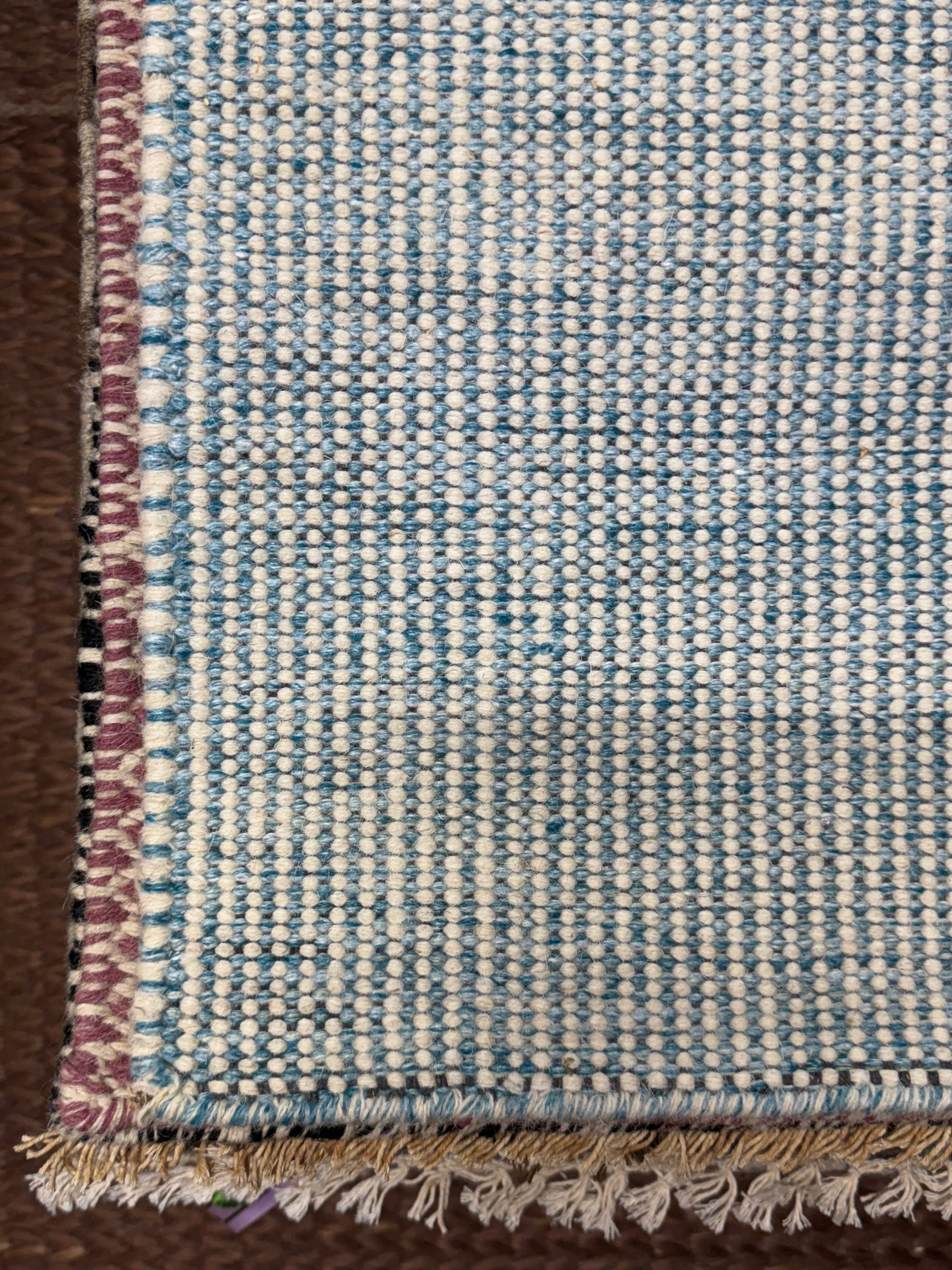 Chickie 5.3x7.6 Handwoven Durrie Rug (Multiple Colors)