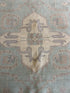 Melissa Falcone 9x12 Light Blue Hand-Knotted Oushak Rug