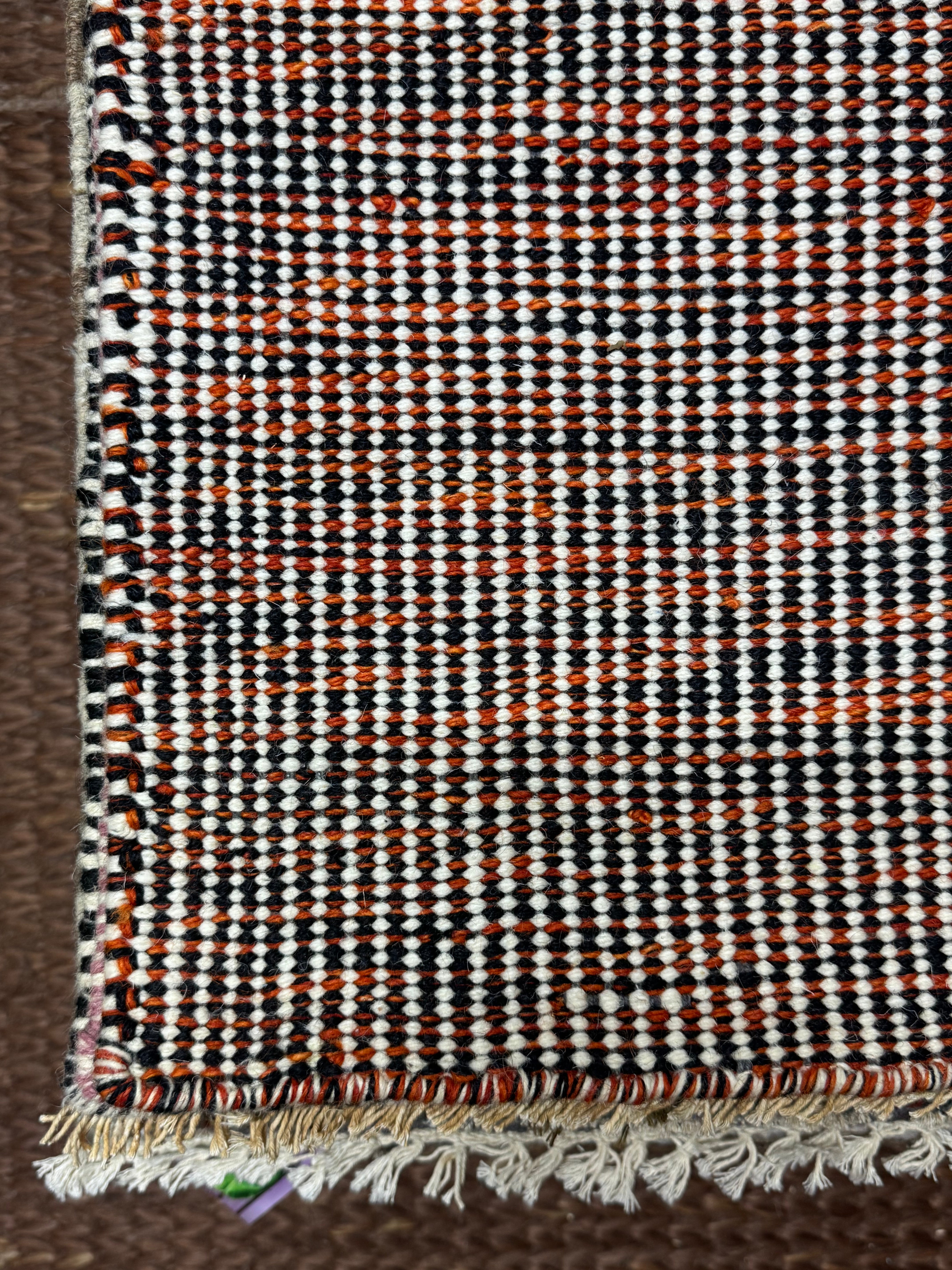 Chickie 5.3x7.6 Handwoven Durrie Rug (Multiple Colors)