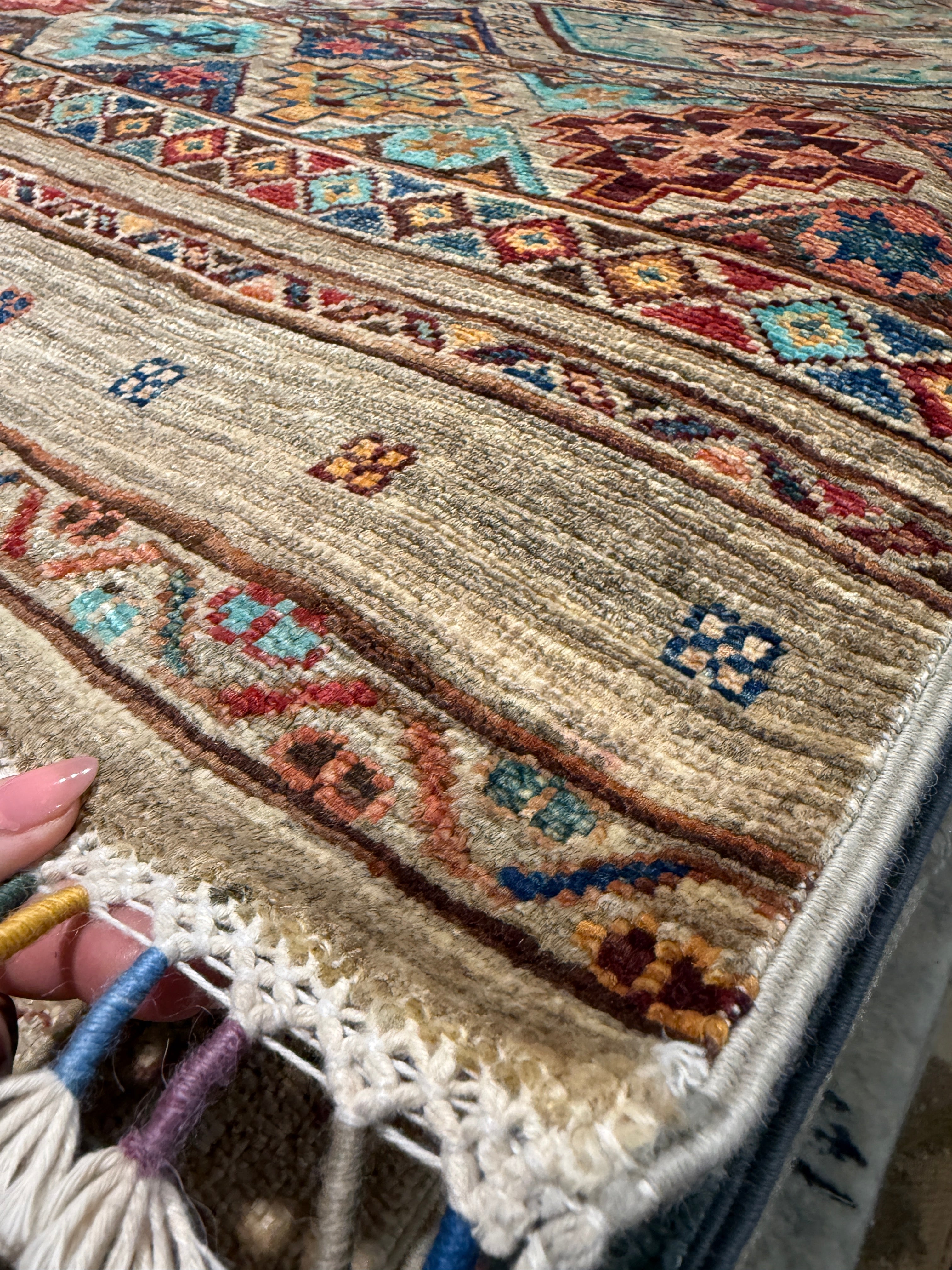 Ellie Rose 2.9x8.7 Colorful Afghani Khorjin Runner