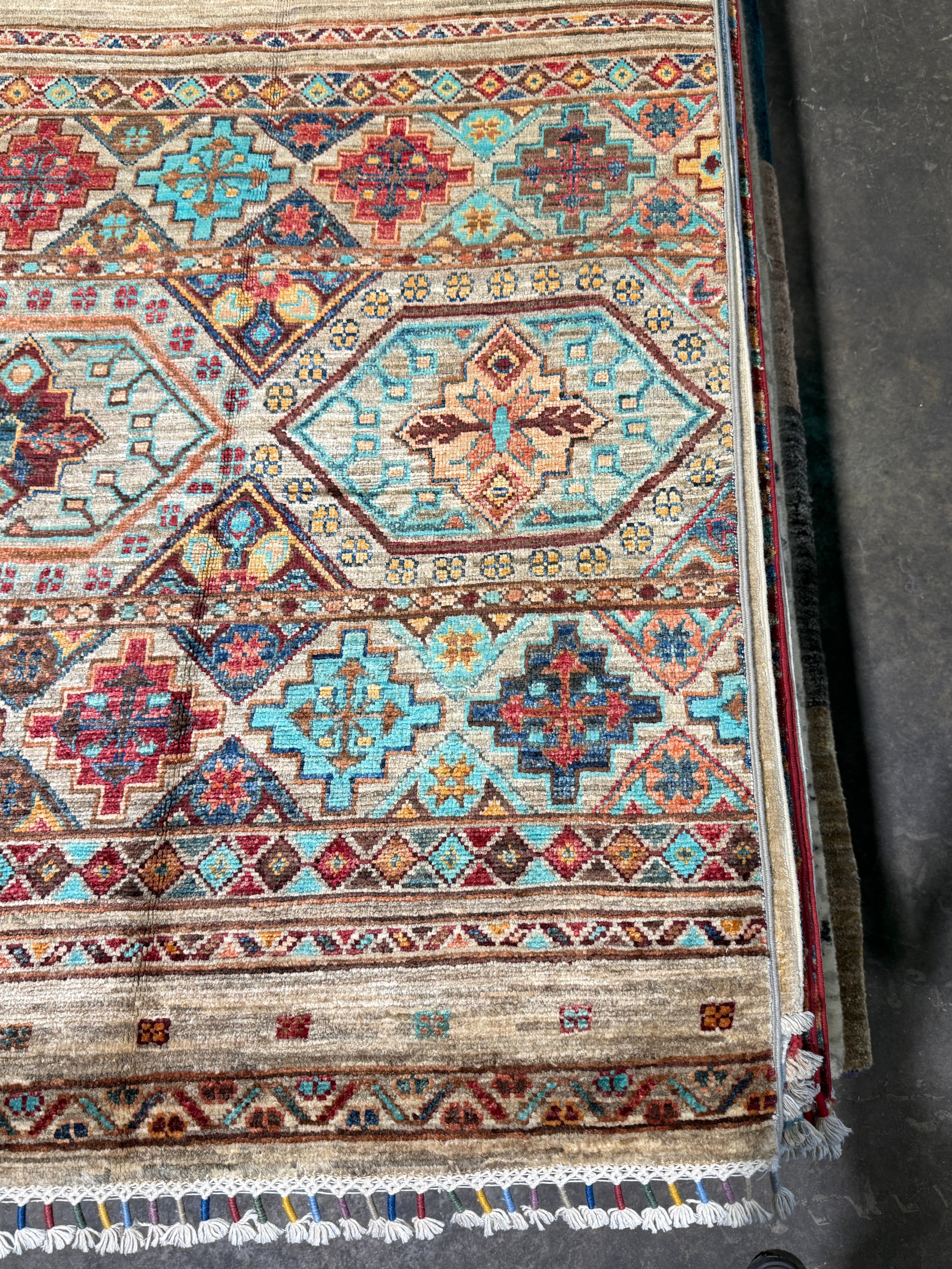 Ellie Rose 2.9x8.7 Colorful Afghani Khorjin Runner