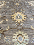 Tulip Weinstock 7.4x10.7 Grey and Blue Hand-Knotted Oushak