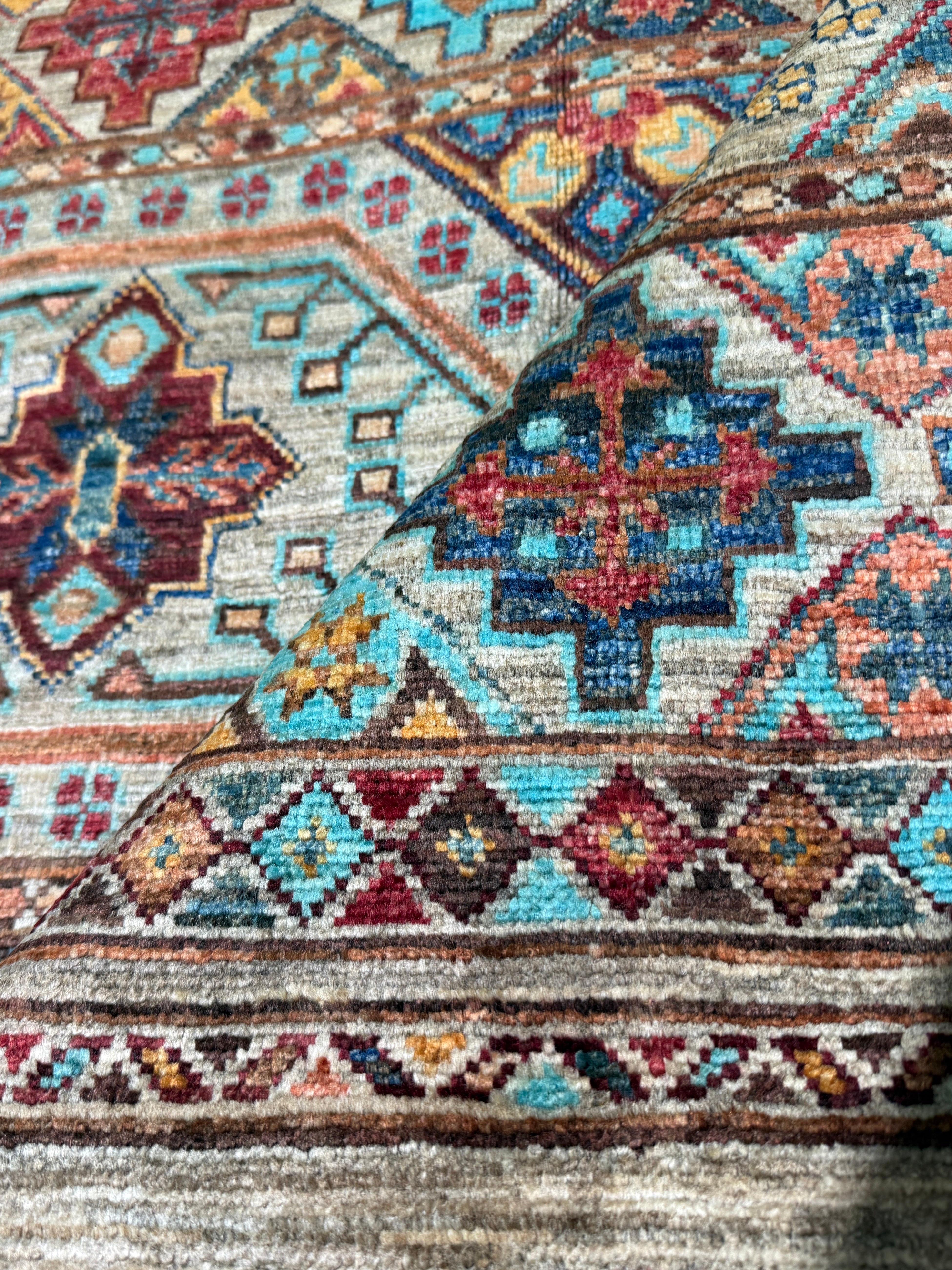 Ellie Rose 2.9x8.7 Colorful Afghani Khorjin Runner