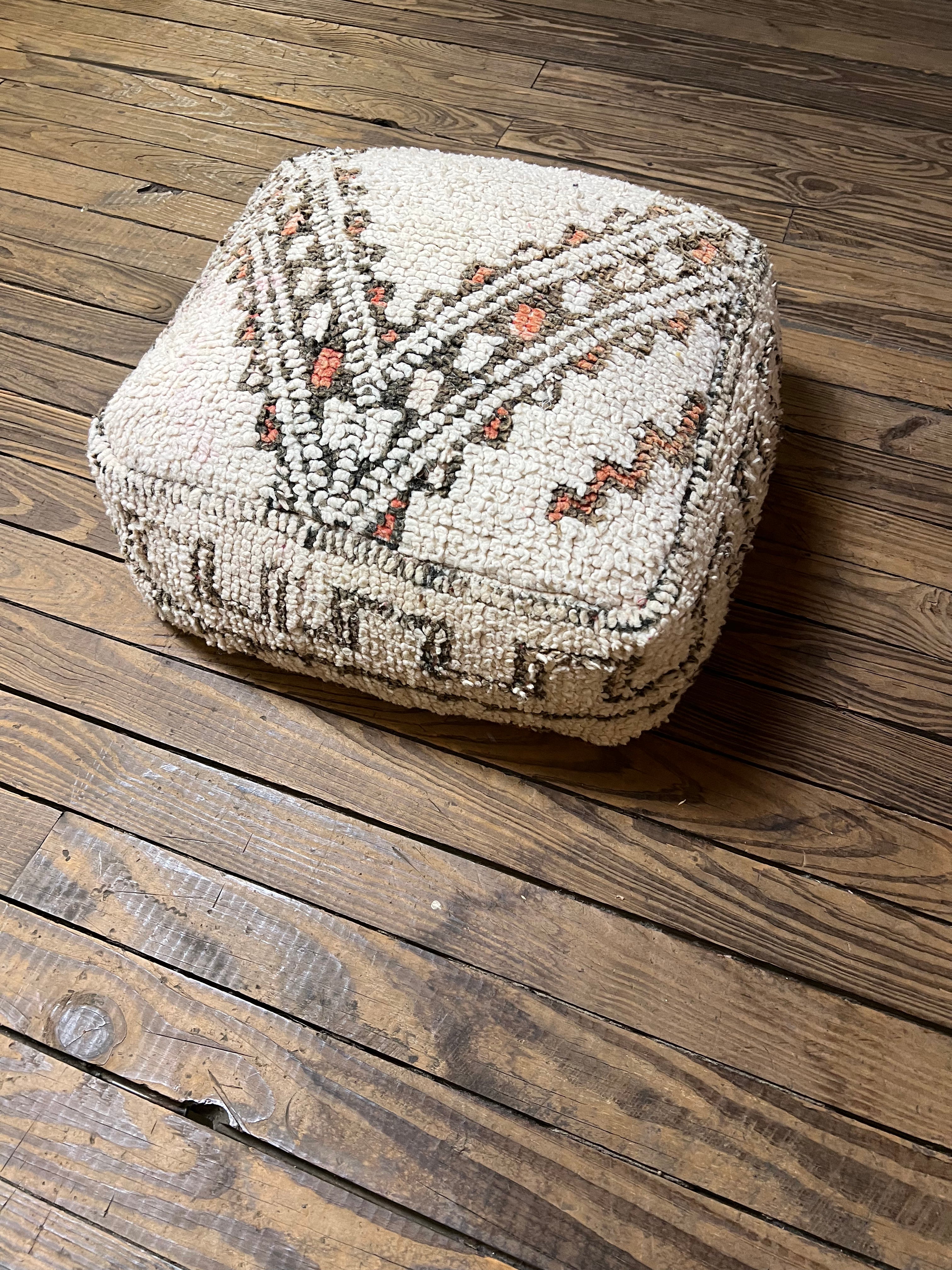 Moroccan Floor Cushion Neutral 4
