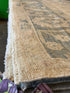 Bria Flemming 7.7x9.5 Cream and Blue Whitewashed Hand-Knotted Oushak