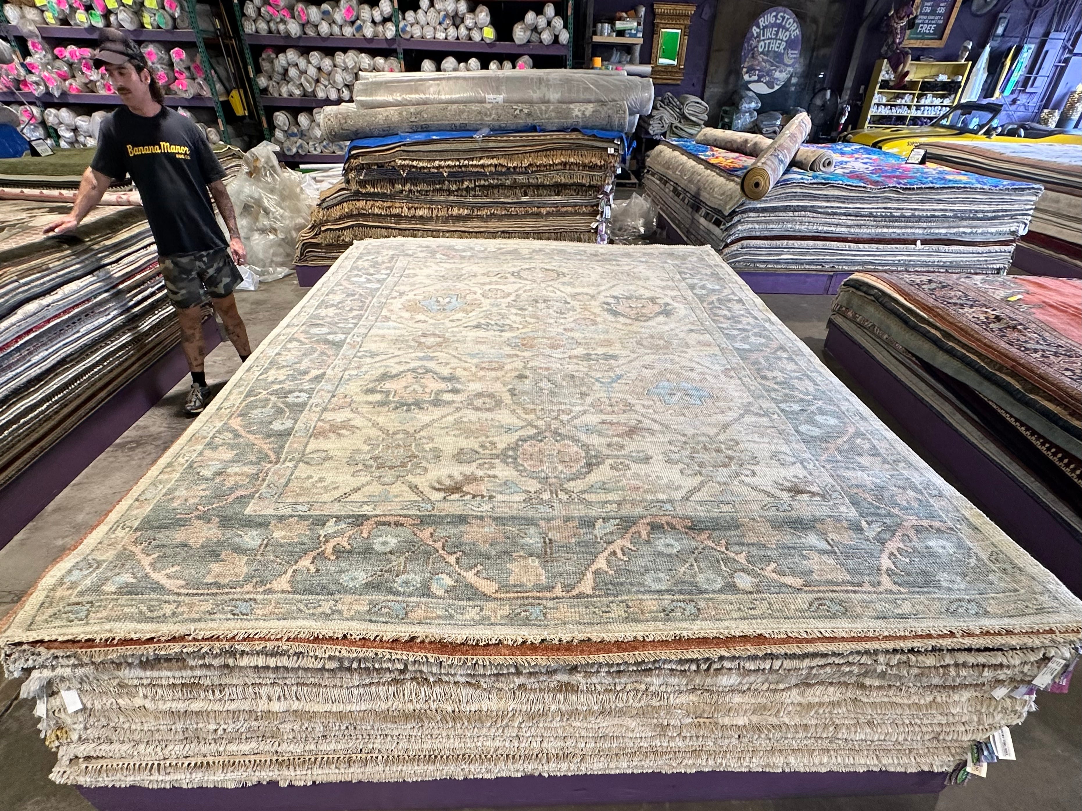 Erika Dawn Smith 9x12 Multi Color Hand-Knotted Oushak Rug