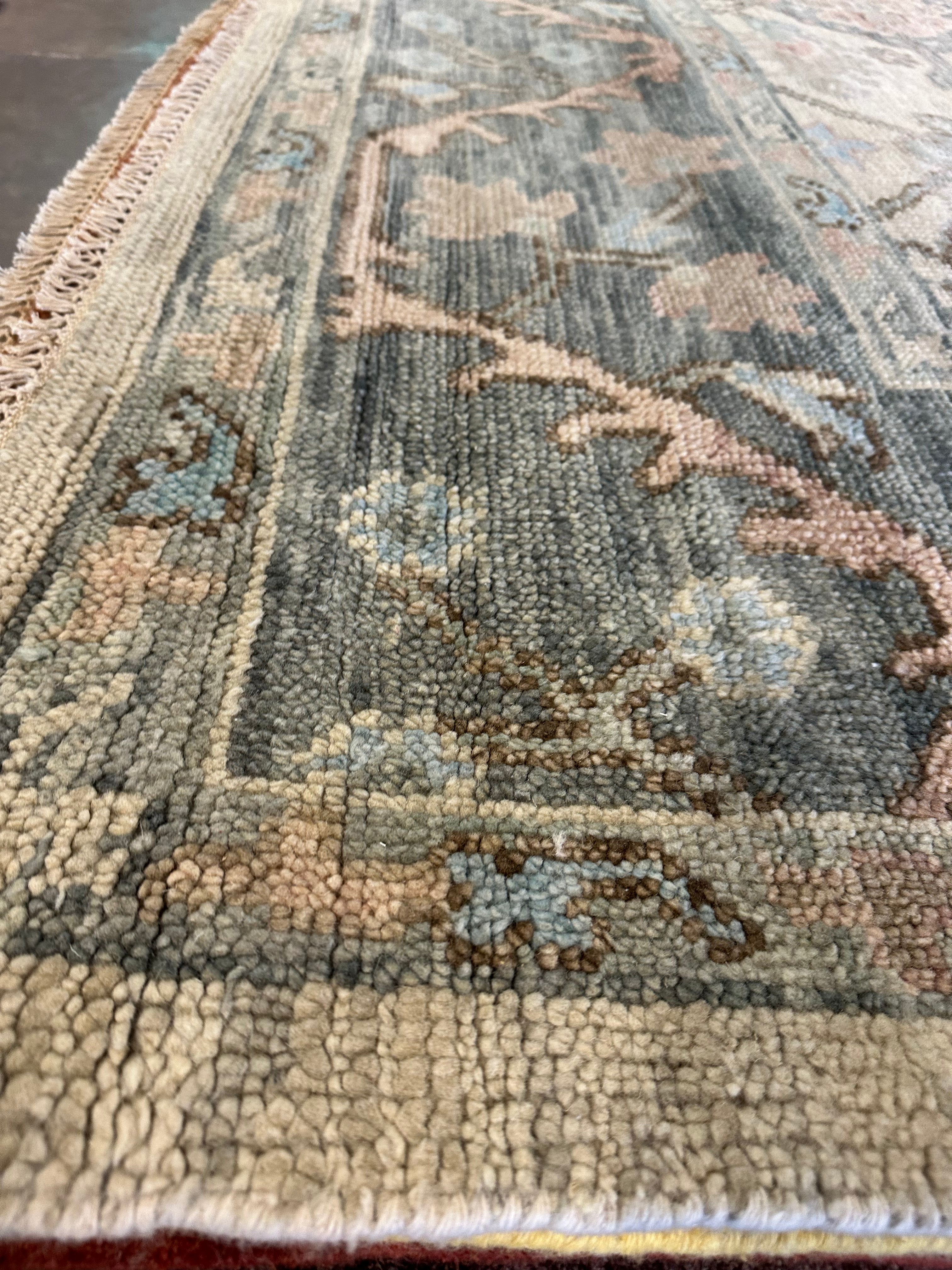 Erika Dawn Smith 9x12 Multi Color Hand-Knotted Oushak Rug