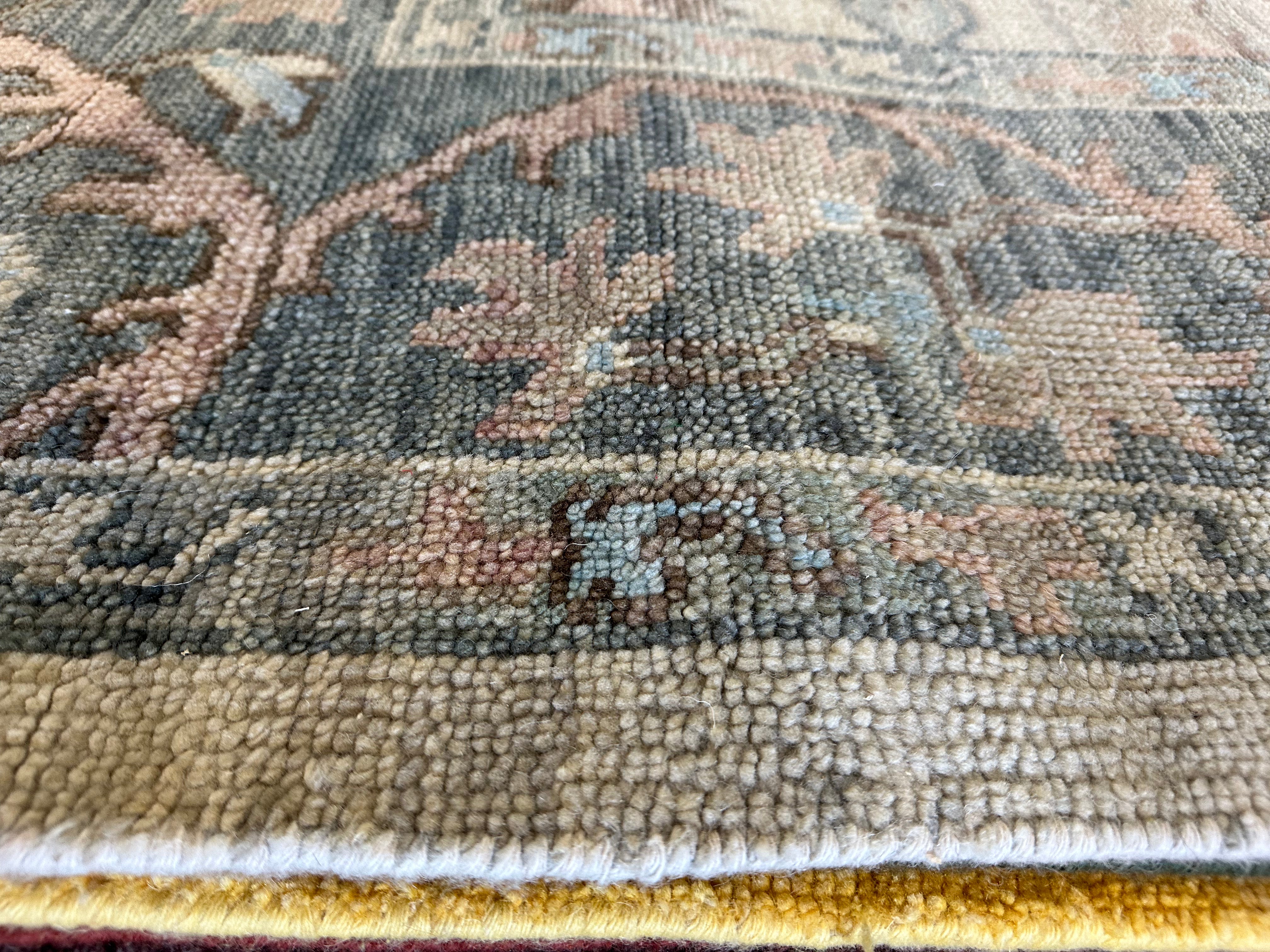 Erika Dawn Smith 9x12 Multi Color Hand-Knotted Oushak Rug