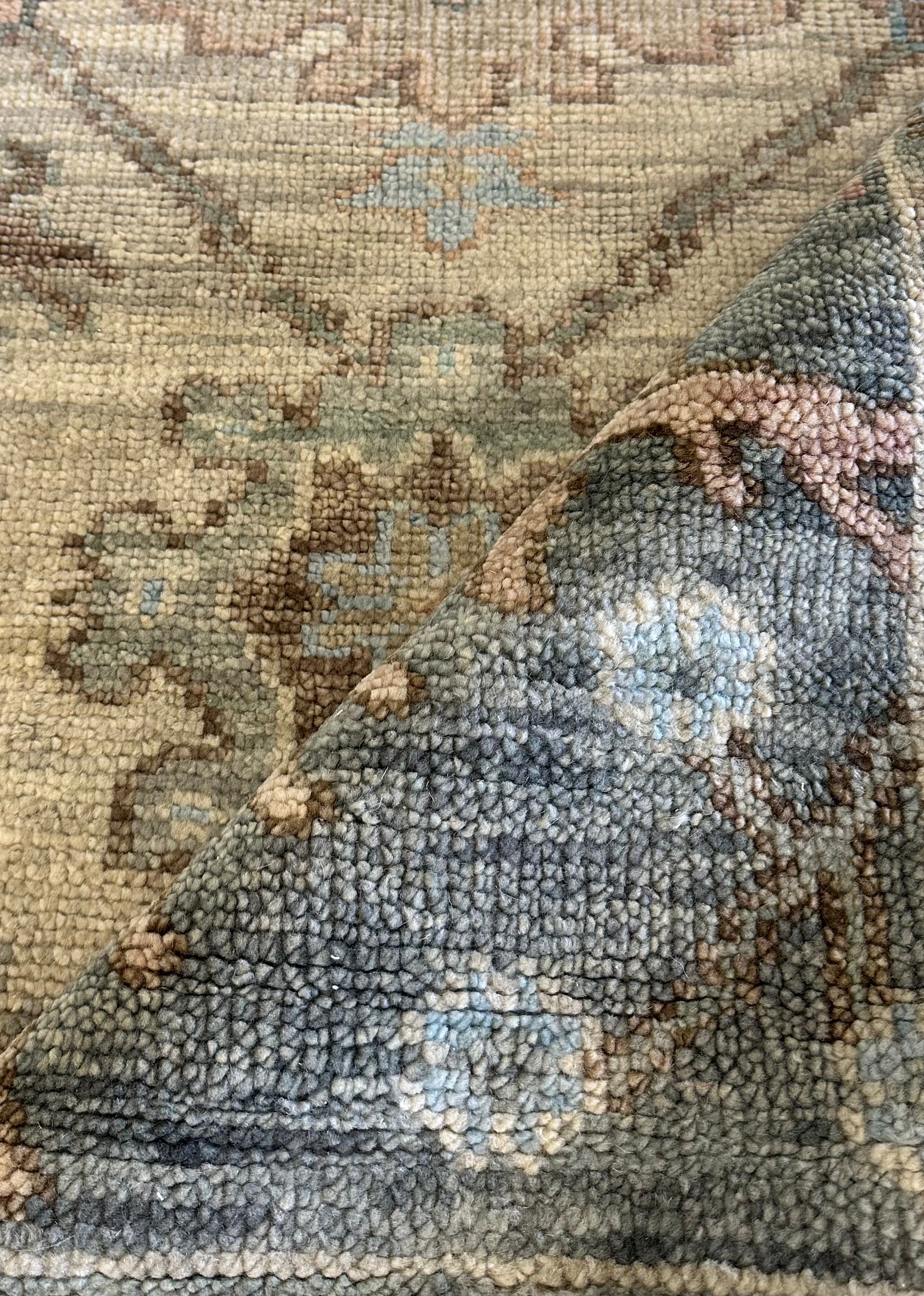 Erika Dawn Smith 9x12 Multi Color Hand-Knotted Oushak Rug