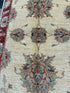 Katherine Kelly 2.8x4.1 Cream and Red Afghani Ziegler Rug