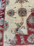 Katherine Kelly 2.8x4.1 Cream and Red Afghani Ziegler Rug