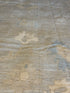 Gianna Wilson 8.2x9.8 Ivory and Blue Whitewashed Hand-Knotted Oushak