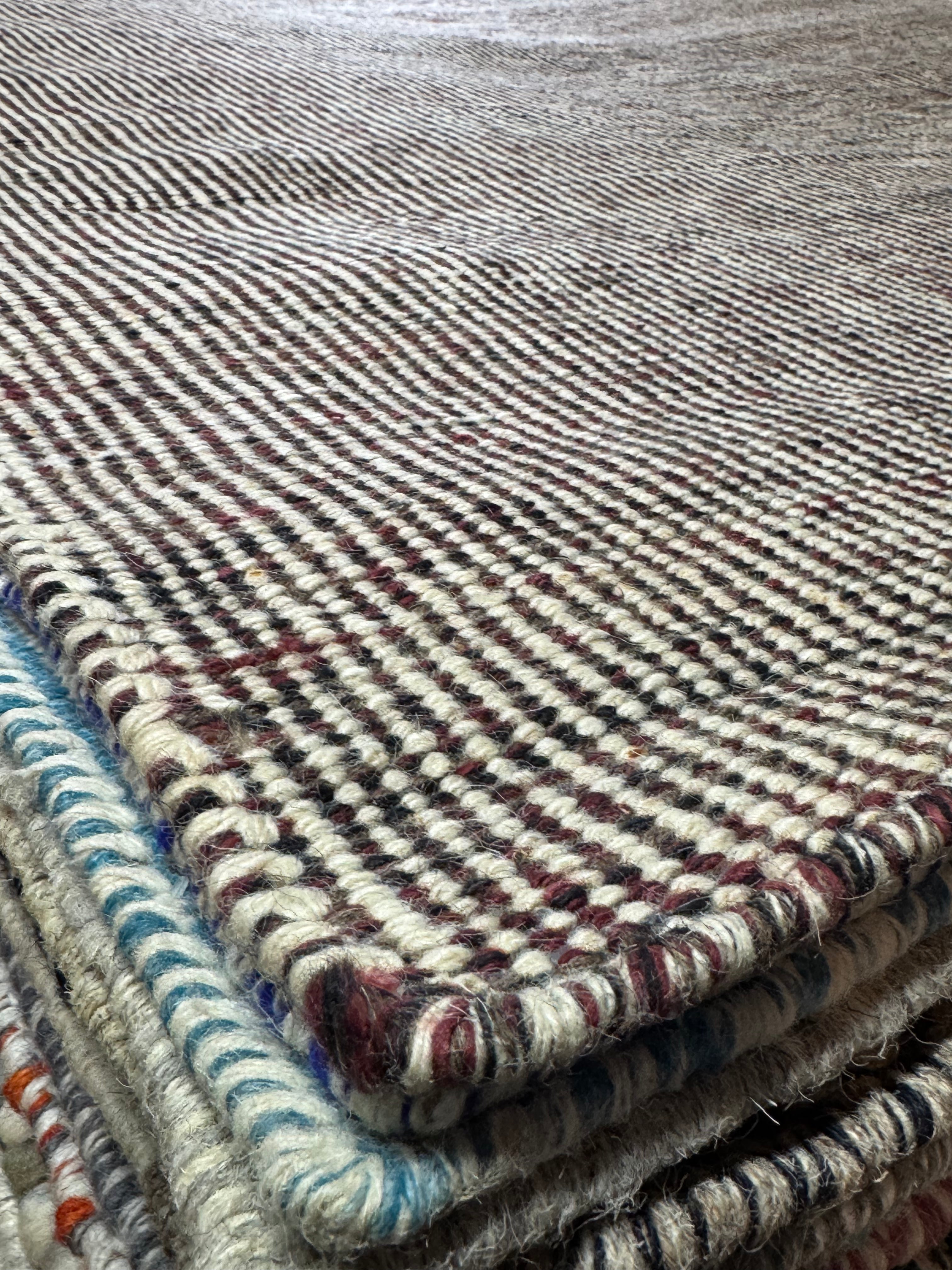 Jarvis 5.3x7.6 Brown Handwoven Durrie Rug