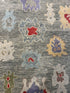 Sarah Victoria Mathieu 9x12 Multi Color Hand-Knotted Oushak Rug
