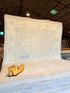 Gianna Wilson 8.2x9.8 Ivory and Blue Whitewashed Hand-Knotted Oushak