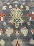 Caroline James 9x11.9 Multi Color Hand-Knotted Oushak Rug
