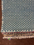 Drew 5x7.3 Handwoven Durrie Light Blue and Ivory