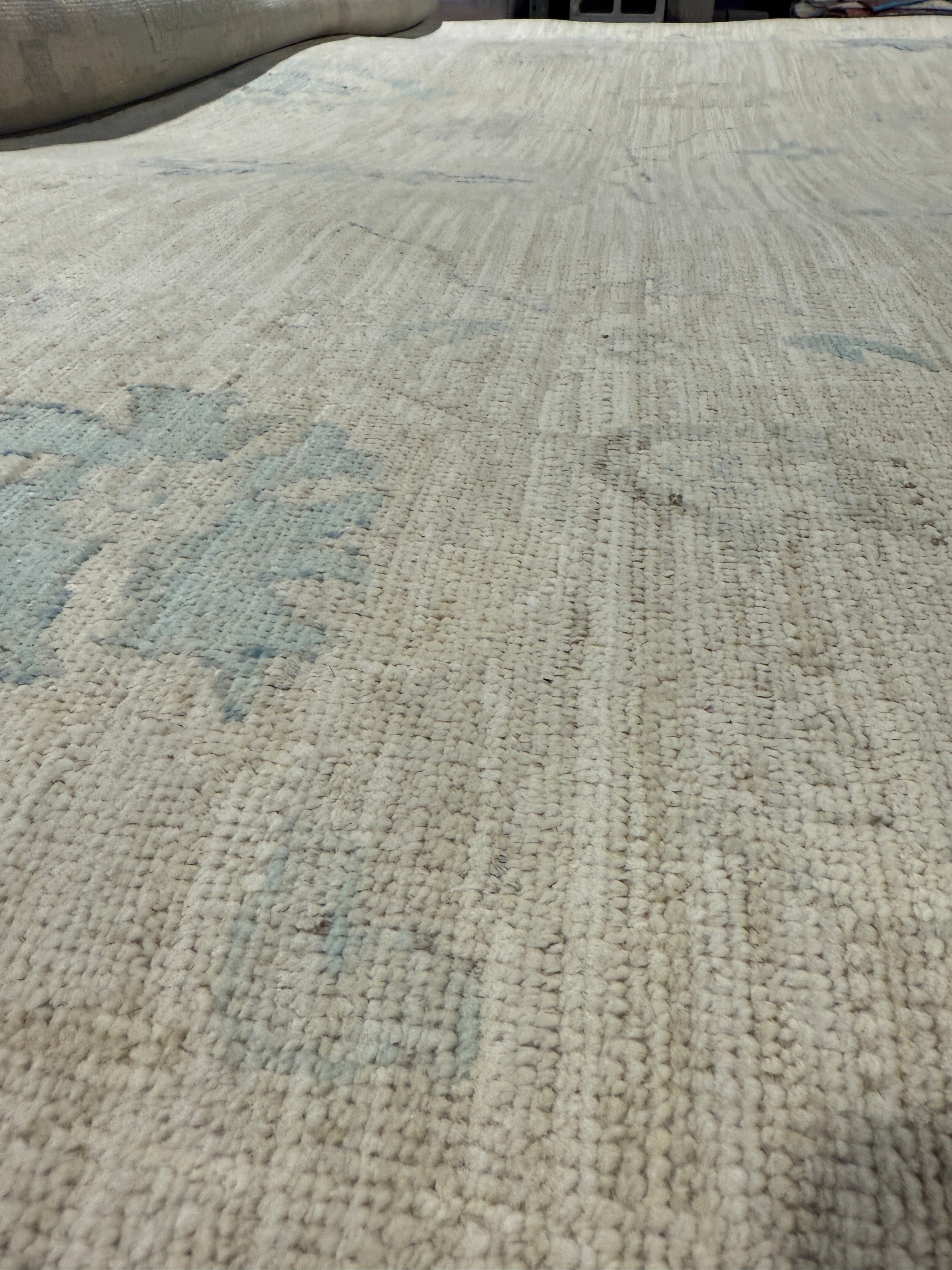 Carolina Quixano 10.2x13.9 Cream Whitewashed Afghani Oushak