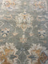 Ariel Ash 9x11.9 Light Green Hand-Knotted Oushak Rug