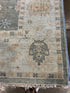 Ariel Ash 9x11.9 Light Green Hand-Knotted Oushak Rug