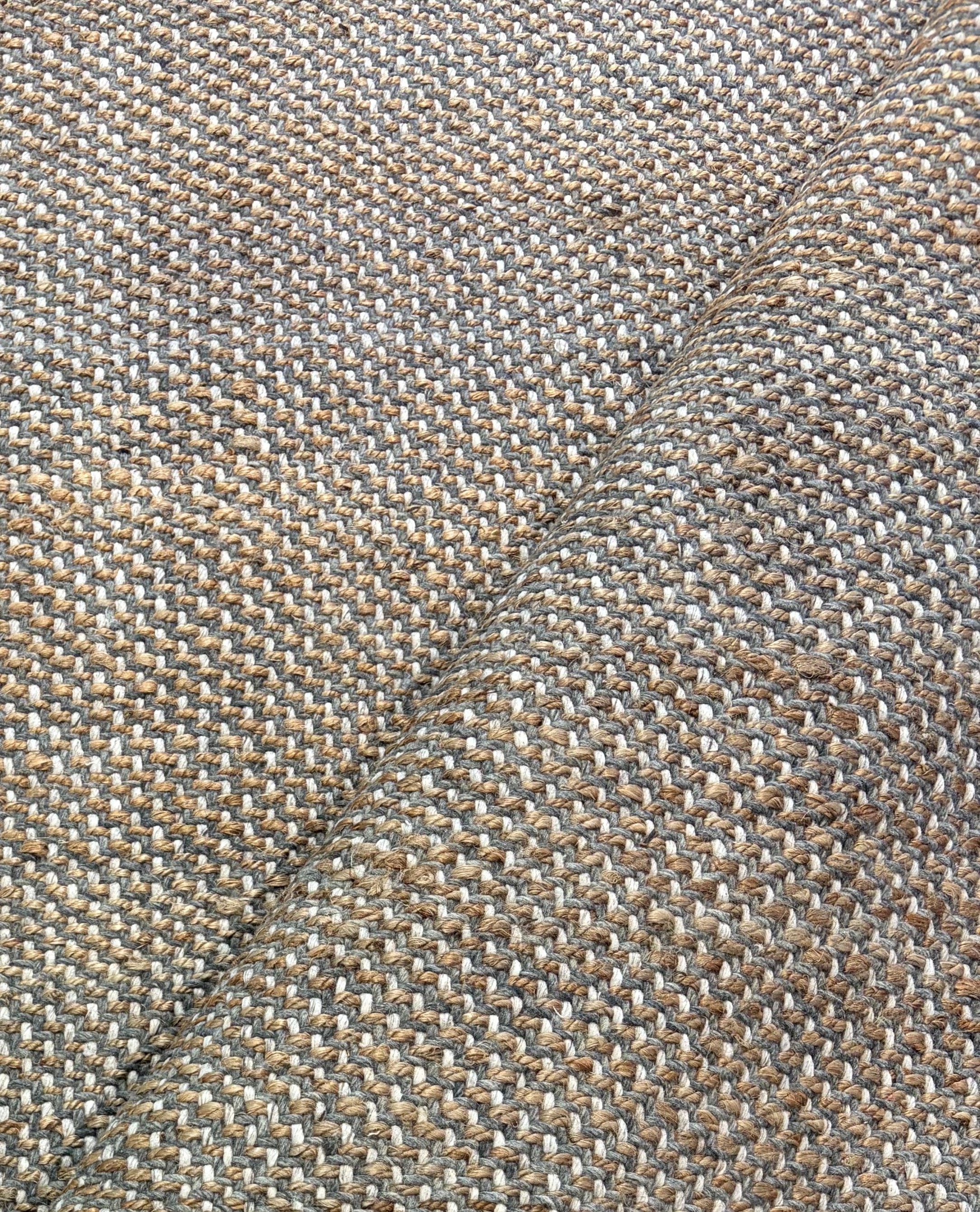 Balthazar Jones Handwoven Natural and Gray Wool and Jute Rug (multiple sizes)