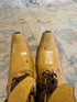 Stephanie McGee 7.2x9.8 Beige and Blue Whitewashed Hand-Knotted Oushak