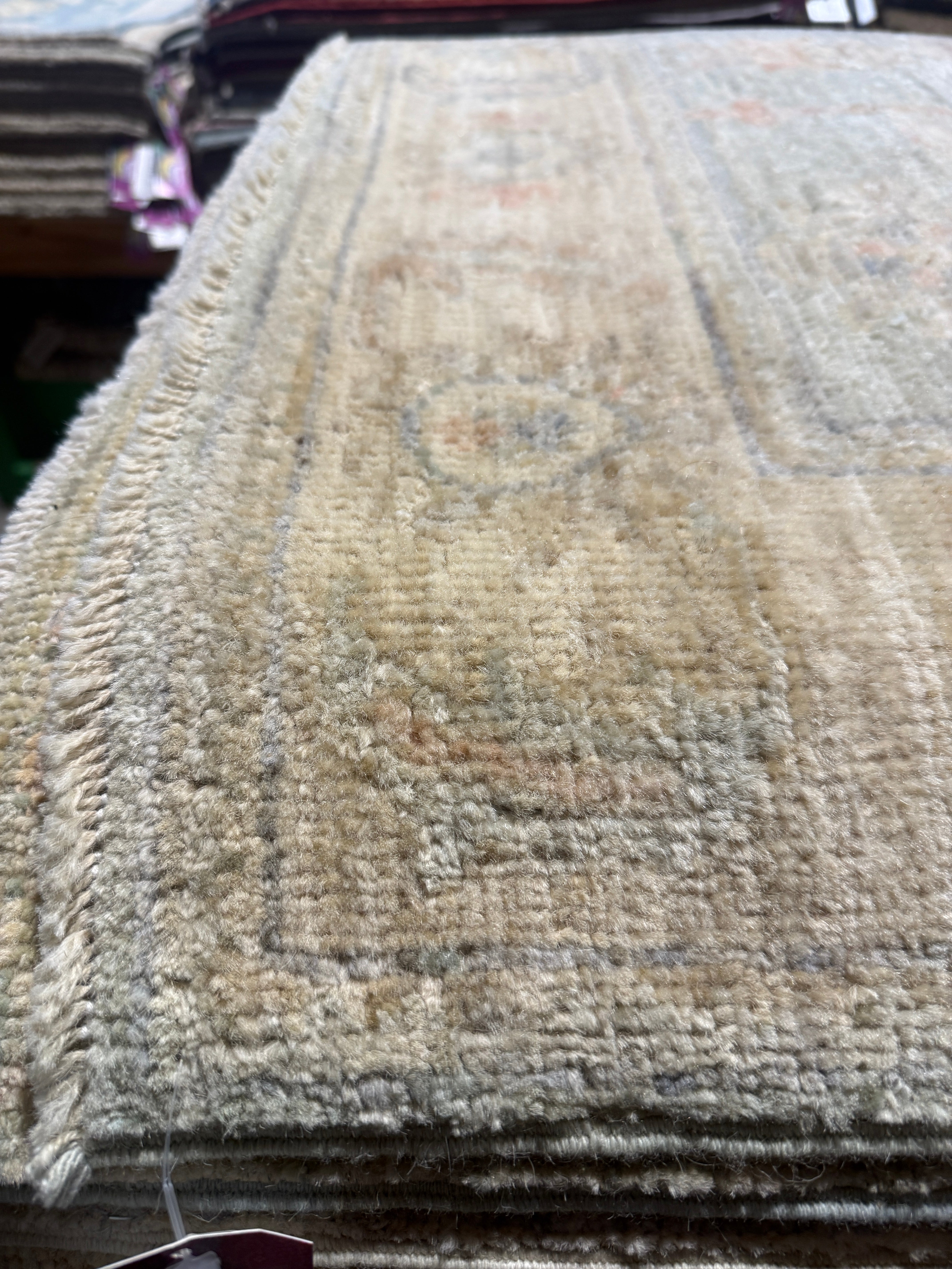 Belinda Marquee 2.10x12.11 Afghani Whitewashed Oushak Runner
