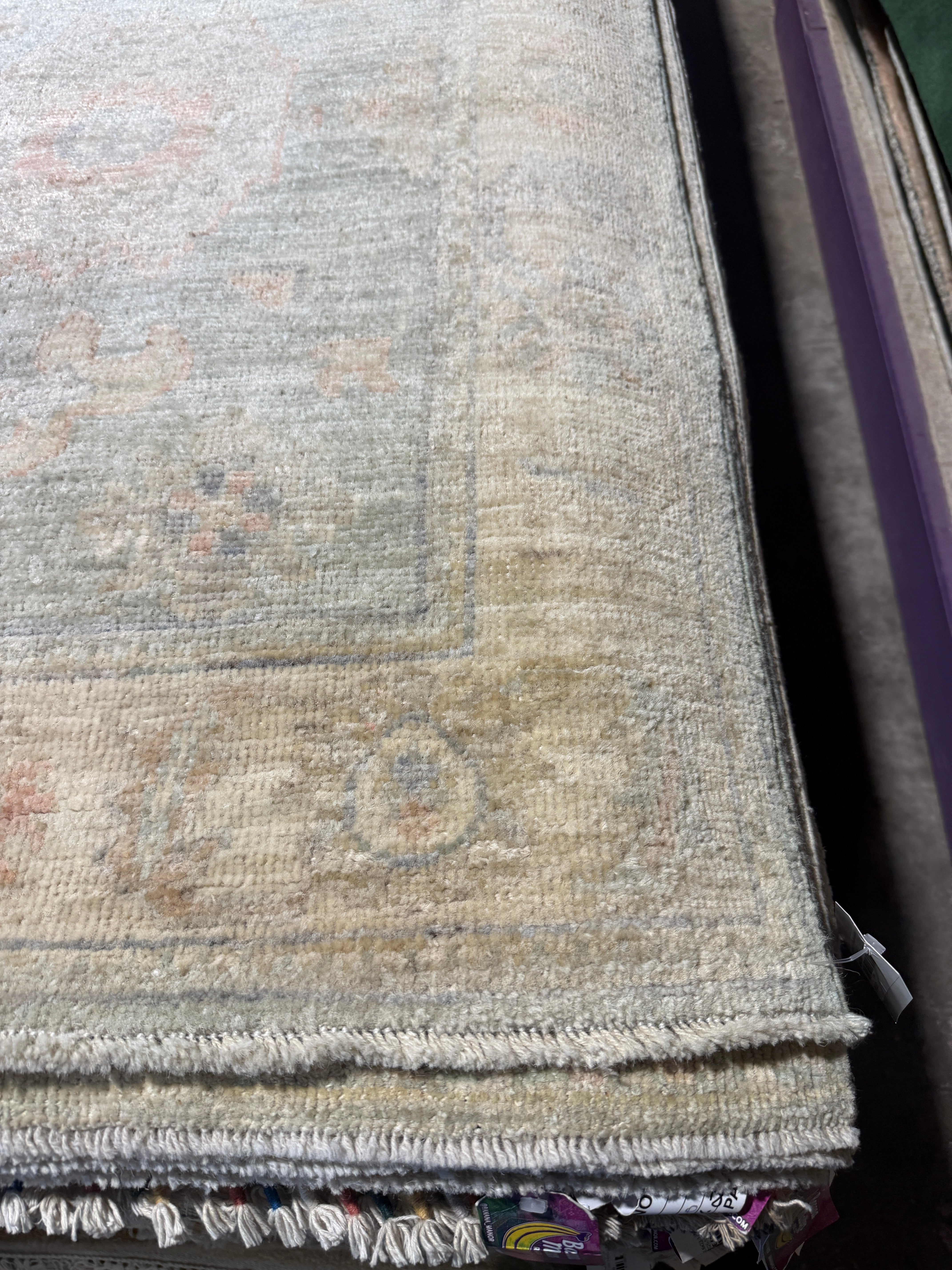 Belinda Marquee 2.10x12.11 Afghani Whitewashed Oushak Runner
