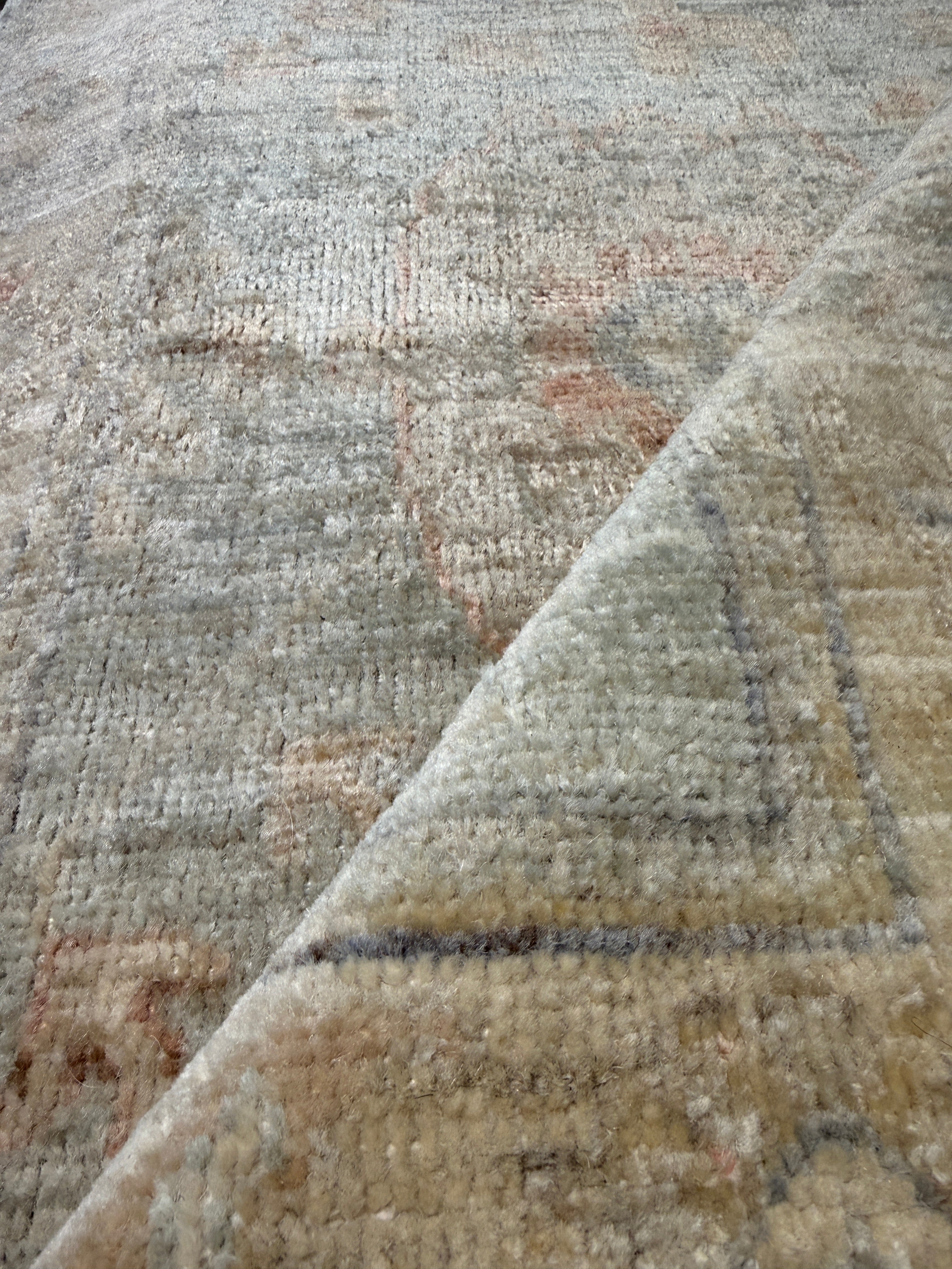 Belinda Marquee 2.10x12.11 Afghani Whitewashed Oushak Runner