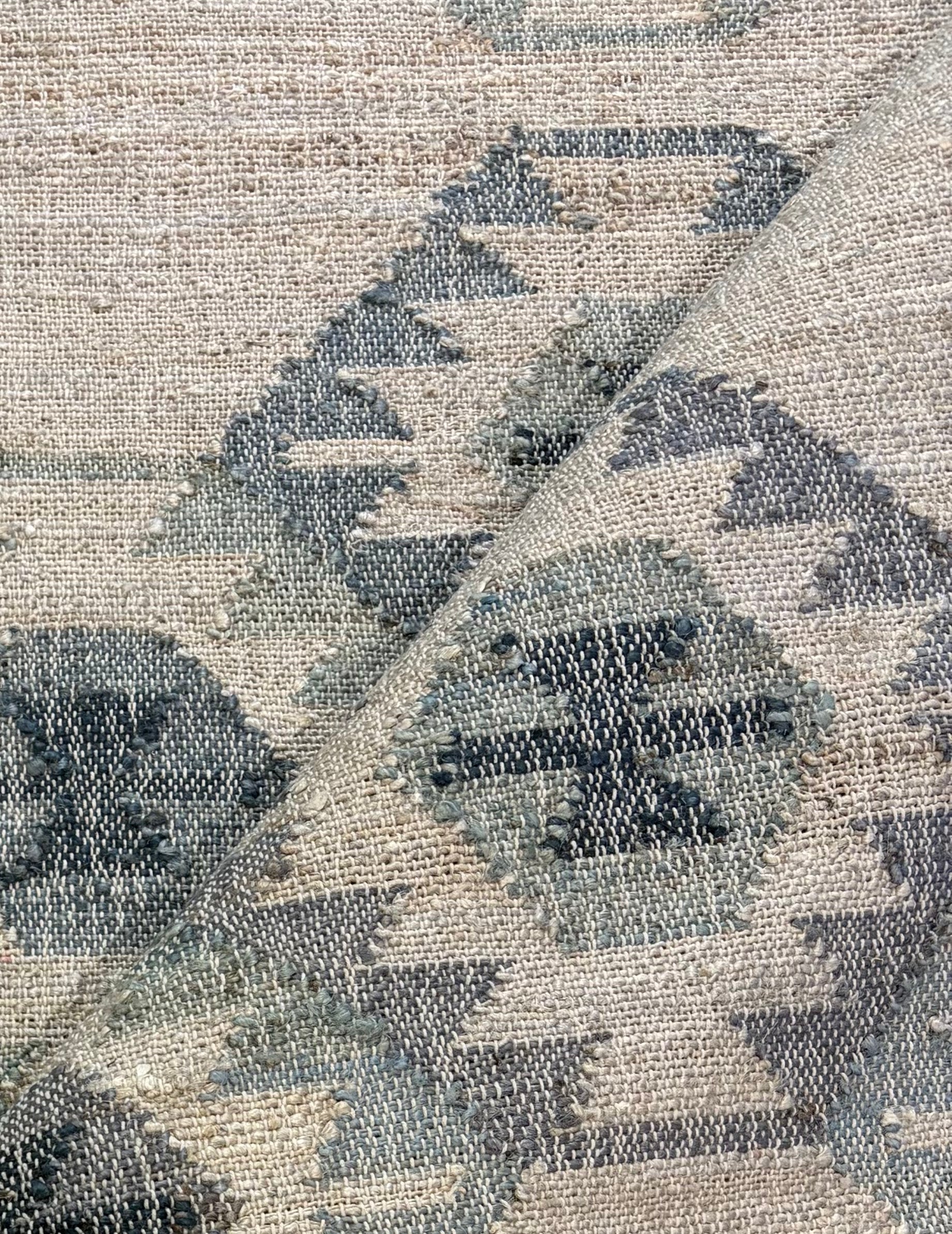 Wendy Rhoades 8x10 White and Grey Handwoven Jute Rug