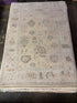 Kate McCallister 6x9 Beige and Blue Turkish Knot Oushak Rug