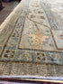 Joli W. Irvine 9x12.3 Grey Hand-Knotted Oushak Rug