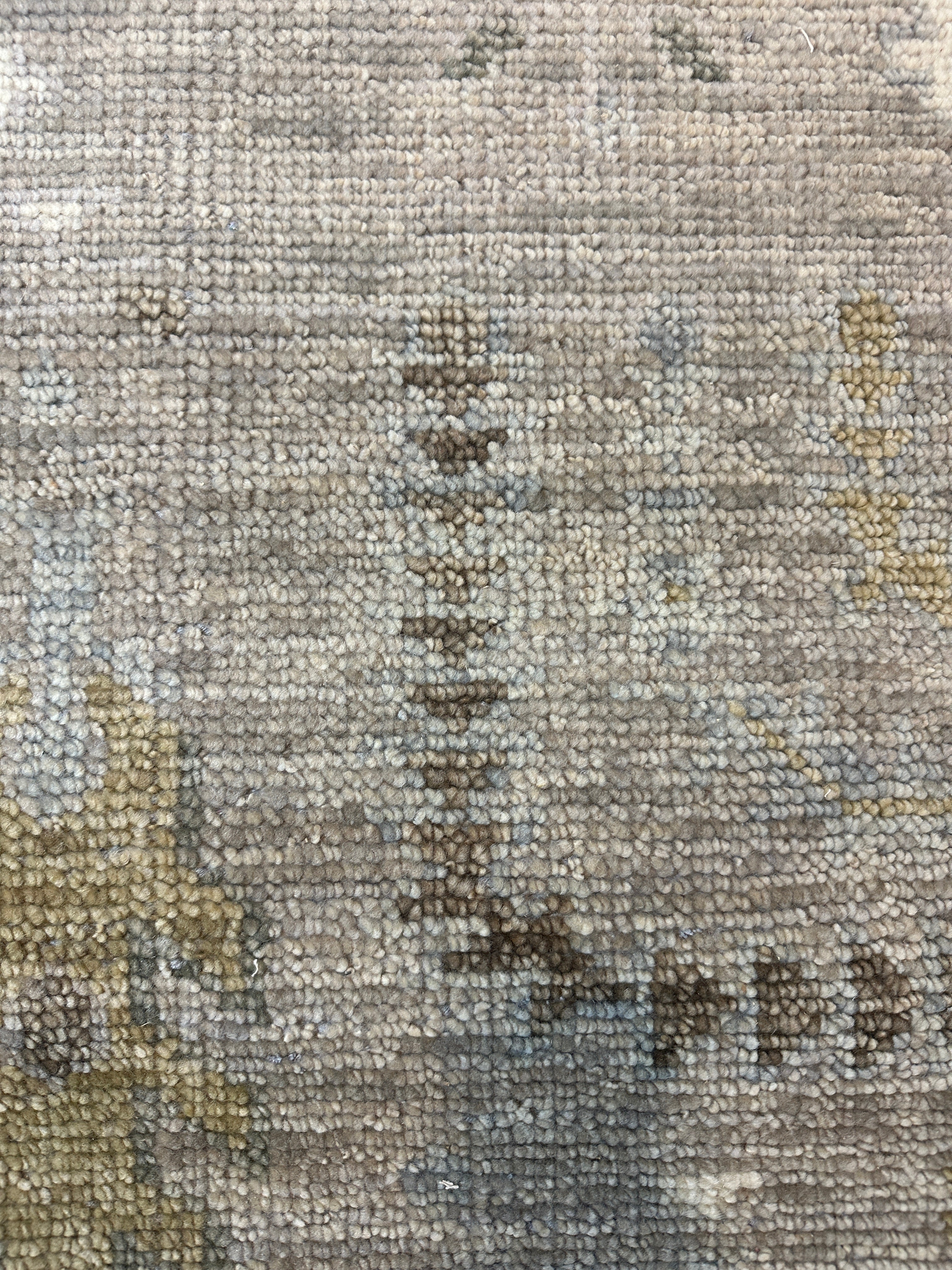 Robyn Menter 8x10 Grey and Tan Hand-Knotted Oushak Rug