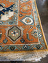 Gia Bennett 10x14 Rust Hand-Knotted Oushak