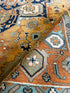 Gia Bennett 10x14 Rust Hand-Knotted Oushak