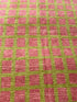 Paige DeSorbo 6.5x10.2 Pink and Green Hand-Knotted Afghani Moroccan Style Rug