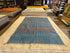 Danielle Olivera 6.2x10 Blue and Orange  Hand-Knotted Afghani Moroccan Style Rug