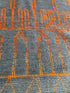 Danielle Olivera 6.2x10 Blue and Orange  Hand-Knotted Afghani Moroccan Style Rug