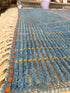 Danielle Olivera 6.2x10 Blue and Orange  Hand-Knotted Afghani Moroccan Style Rug