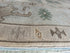 Isabella Moll 9x12 Beige Hand-Knotted Oushak Rug