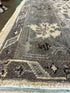 Danielle Guthrie 9x12 Dark Grey Hand-Knotted Oushak Rug