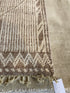 Cristina Gibson 6.5x10.3 Cream and Brown Hand-Knotted Afghani Moroccan Style Rug