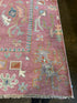 Dakota Fanning 9x12 Pink Hand-Knotted Oushak Rug