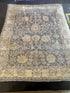 Nina Petronzio Grey and Silver Hand-Knotted Oushak Rug 8x10