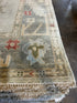 Checka Propper 10x14 Multi Color Hand-Knotted Oushak Rug
