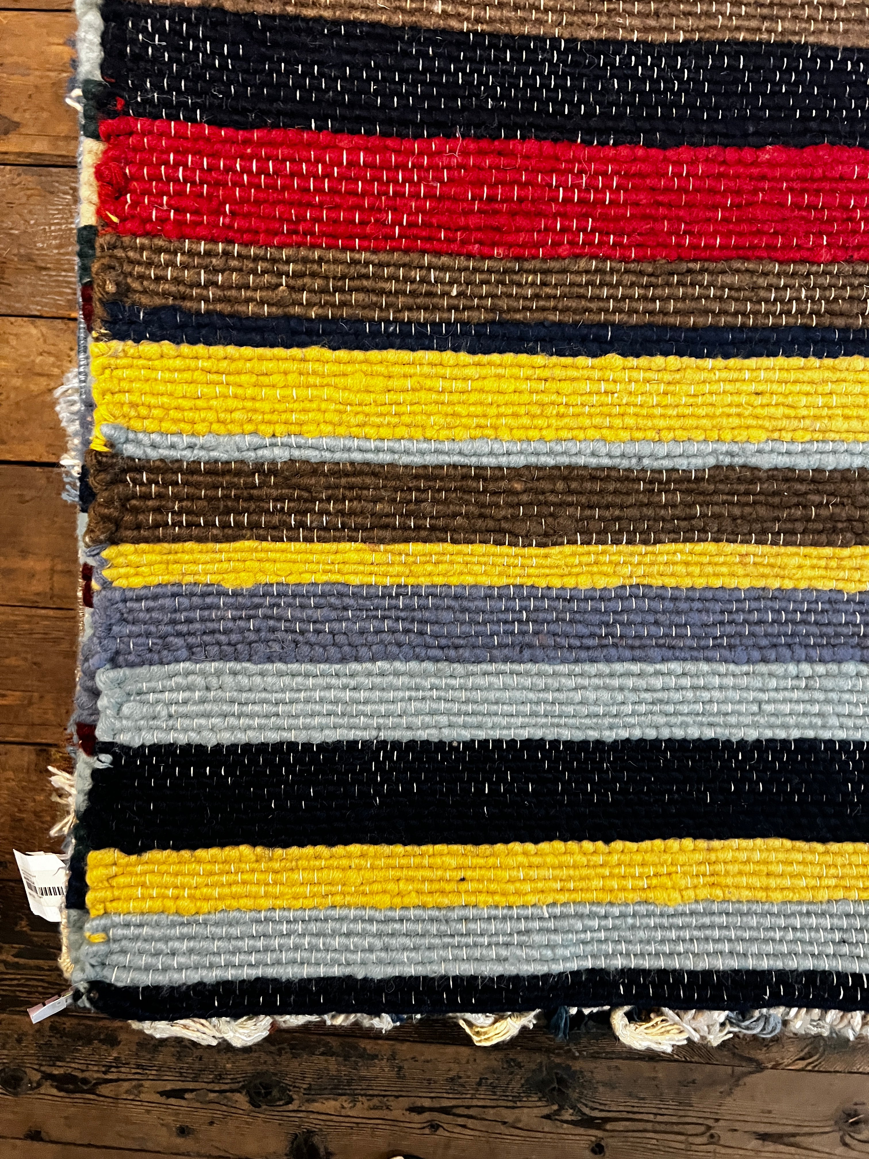 Barney Ross 5.3x7.9 Multi-Colored Handwoven Durrie Rug (Multiple Colors Available) | Banana Manor Rug Company