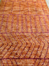 Hannah Berner 2.8x10.2 Orange Hand-Knotted Afghani Moroccan Style Rug