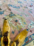 Natasha Stefanenko 9x12.3 Hand-Knotted Oushak Rug Pink and Ivory