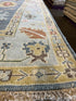 Gitta Robinson 9x12 Multi Color Hand-Knotted Oushak Rug