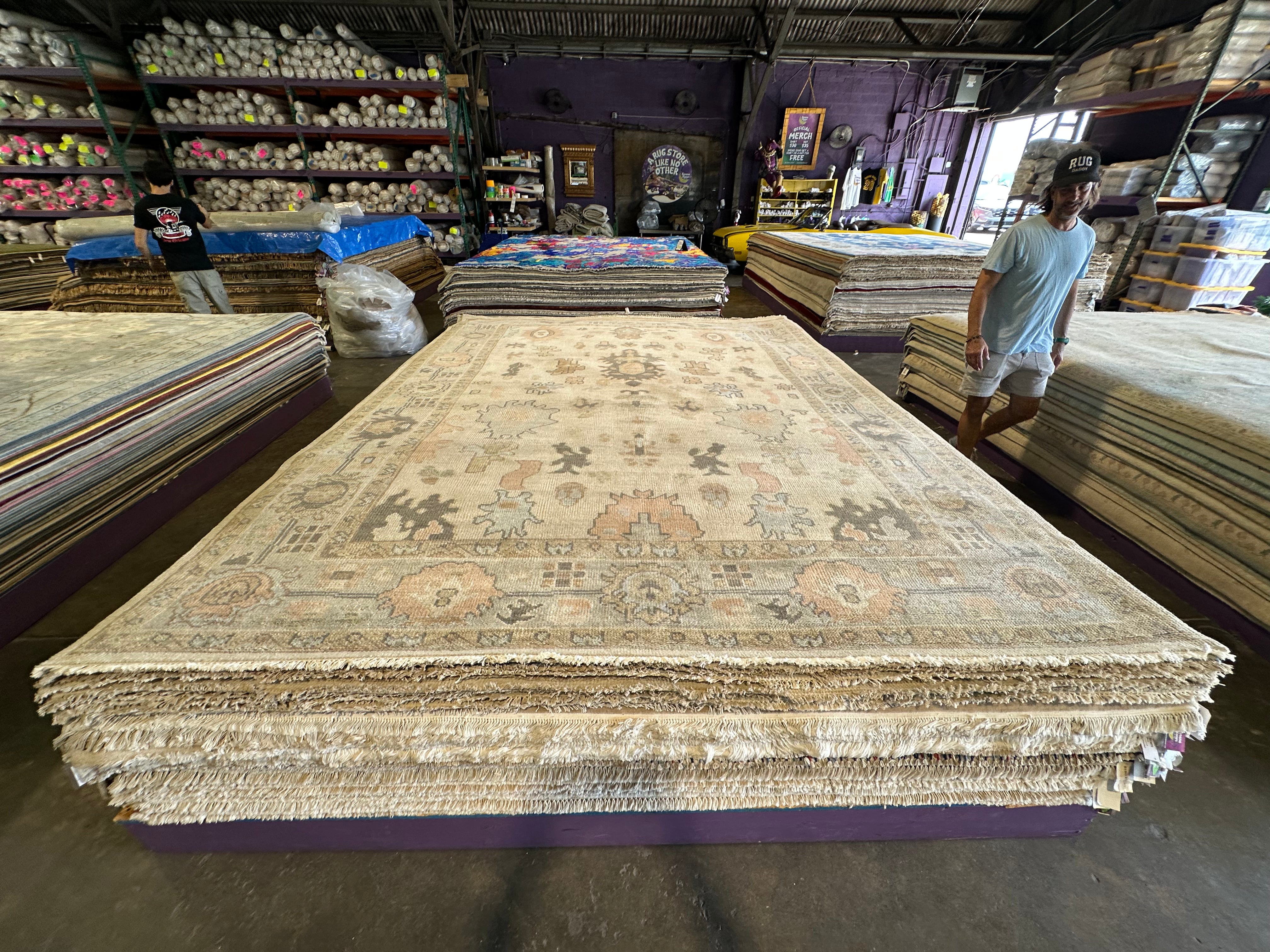 Deanna B. Tomasetta 9x12 Grey Hand-Knotted Oushak Rug